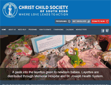 Tablet Screenshot of christchildsb.org